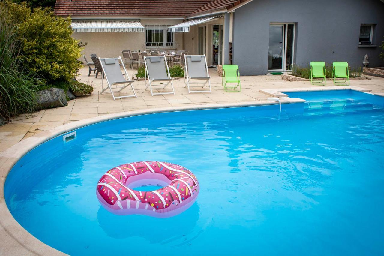 Villa 200m2 avec PISCINE chauffée&SPA&sauna&kota-grill Laval-sur-Vologne Exterior foto